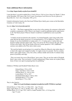 Some additional Byers information