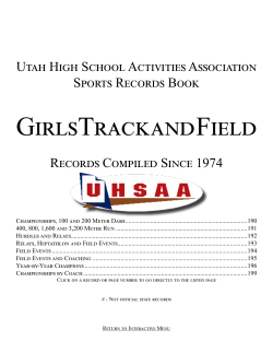 Girls Track and Field