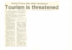 Tourism is threate-ned - IFRA Nairobi Press Archive