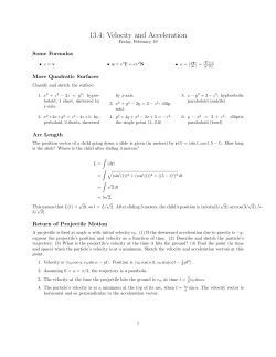 13.4: Velocity and Acceleration