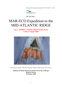 MAR-ECO Expedition to the MID