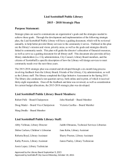Library Strategic Plan