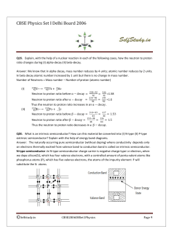 CBSE Physics Set I Delhi Board 2006