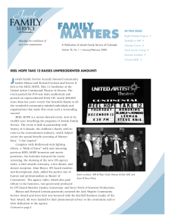 Family Matters Nov 03 - Jewish Family Service of Colorado