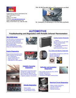How to use Infrared Thermometers for Automotive Applications