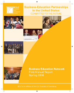 Business-Education Partnerships in the United States: