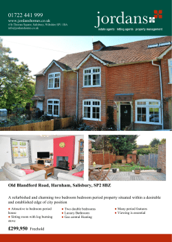 Old Blandford Road, Harnham, Salisbury, SP2 8BZ