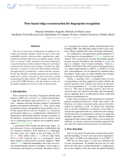 Pore-Based Ridge Reconstruction for Fingerprint Recognition