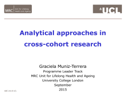 Analytical approaches in cross-cohort research