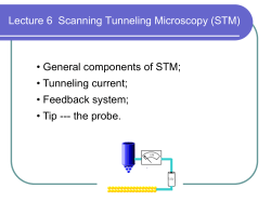 Lecture 6 Scanning Tunneling Microscopy (STM) &bull; General