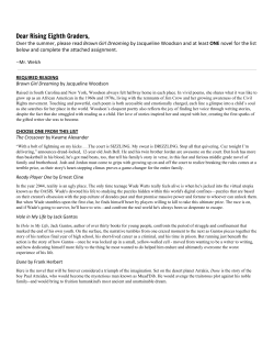 Dear Rising Eighth Graders