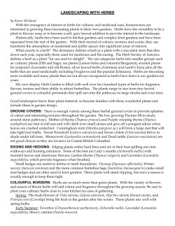 landscaping with herbs