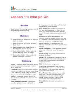 Lesson 11: Margin On
