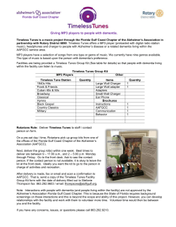 Timeless Tunes - Alzheimer`s Association