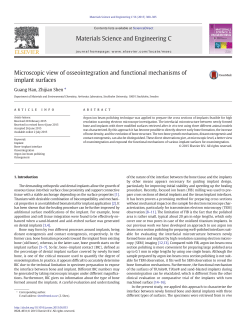Microscopic view of osseointegration and functional mechanisms of