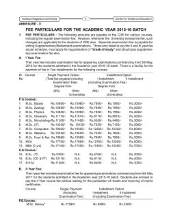 fee particulars for the academic year 2015-16 batch