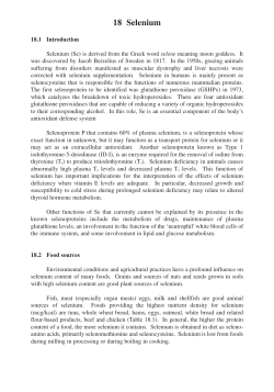 Chap. 18: Selenium
