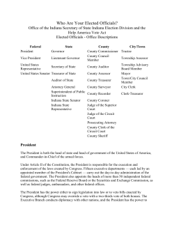 Who Are Your Elected Officials?