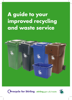 A guide to your improved recycling and waste service