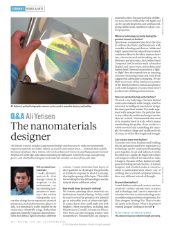 The nanomaterials designer