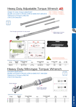 Heavy Duty Adjustable Torque Wrench