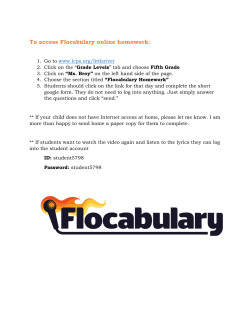 To access Flocabulary online homework: