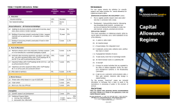 Capital Allowance Regime - Tax Administration Jamaica