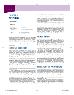 selenium - Goldfrank`s Toxicologic Emergencies