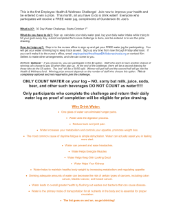 ONLY COUNT WATER on your log &ndash; NO, sorry but milk, juice, soda