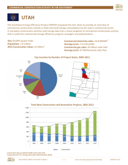 COMMERCIAL CONSTRUCTION ACTIVITY IN THE SOUTHWEST