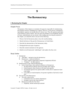 The Bureaucracy - Mr. Pond`s Social Studies Resources