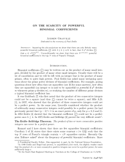 2 T he E rdtosx S elfridge T heorem. The product oftwo or more