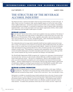 the structure of the beverage alcohol industry