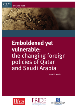 Emboldened yet vulnerable: the changing foreign policies of Qatar