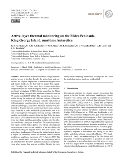 Active-layer thermal monitoring on the Fildes Peninsula