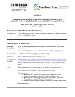 Agenda - ParlAmericas