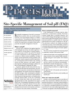 Site-Specific Management of Soil pH (FAQ) - CropWatch