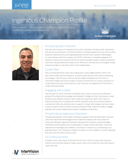 Sam Ghanaim - Juniper Networks