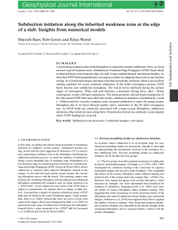 Subduction initiation along the inherited weakness zone at the edge