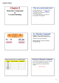Chapter 8 Notes