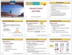 Internal Control and Cash - Westmont homepage server