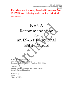 NENA Recommendation an E9-1