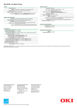 ML6300FB, Specification sheet