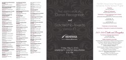 Banquet Program - School of Business Administration