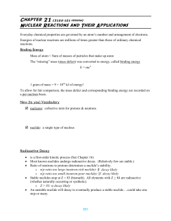 Nuclear Reactions and Their Applications