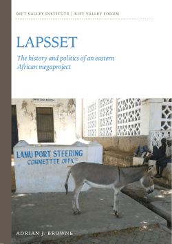 LAPSSET - Rift Valley Institute