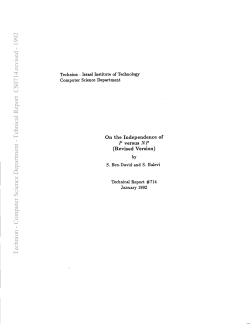 On the Independence of P versus NP