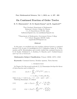 On Continued Fraction of Order Twelve