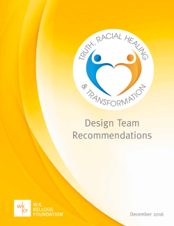 Design Team Recommendations - Black Belt Community Foundation
