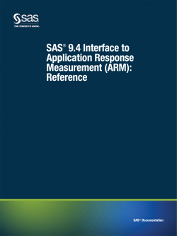 SAS&reg; 9.4 Interface to Application Response Measurement (ARM